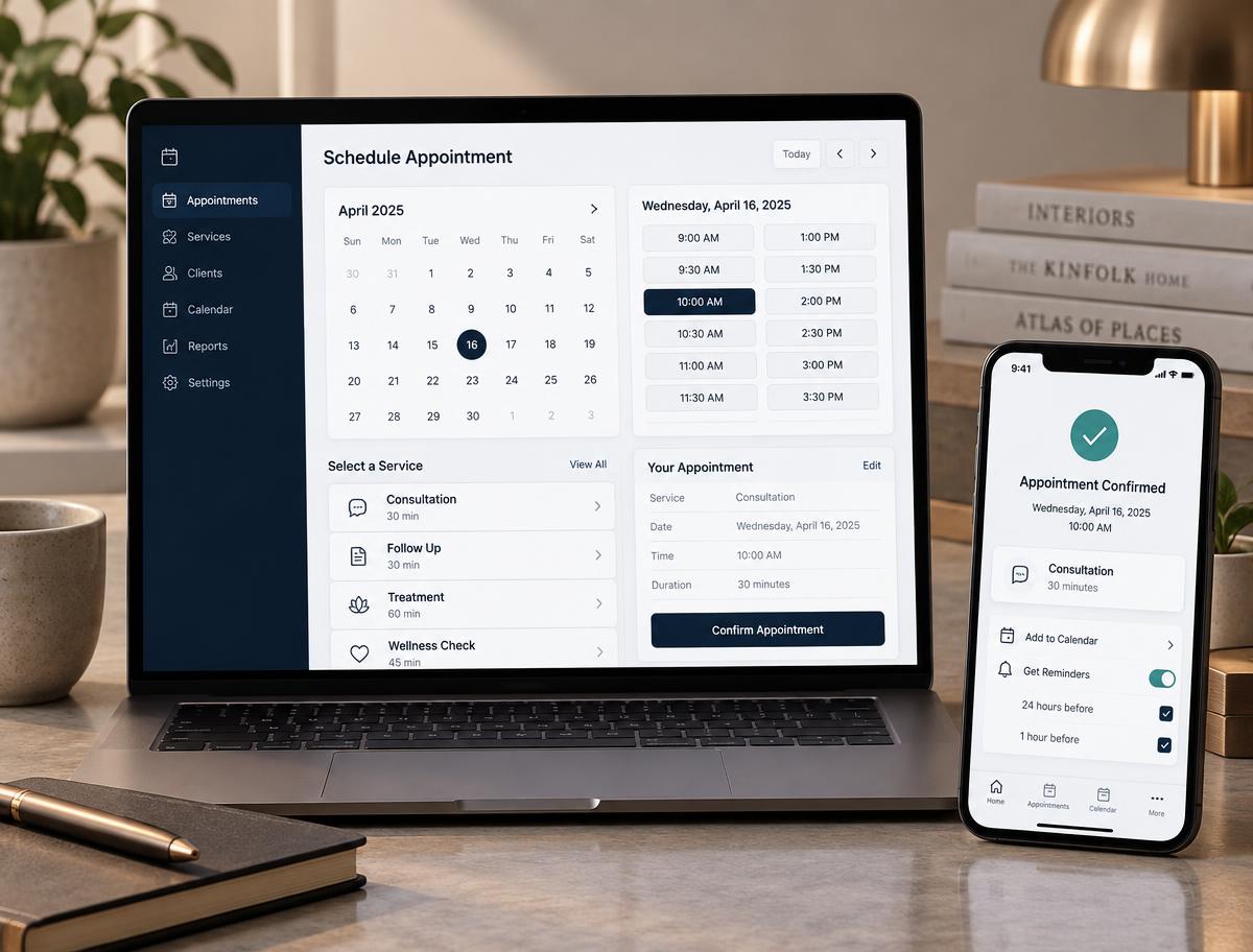 Booking & Appointment Systems interface example